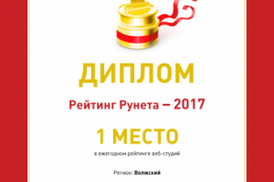 1 место. Рейтинг рунета