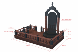 3D дизайн-проект памятника / мемориала из камня
