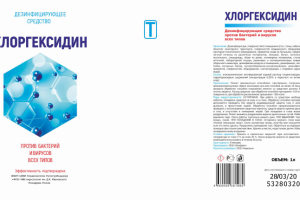 Этикетка хлоргексидин