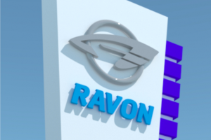 Стелла автосалона "RAVON"