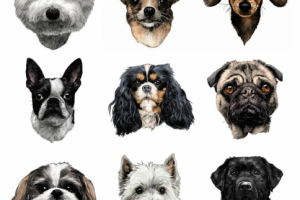 Собаки разных пород вектор