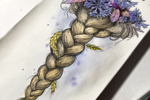 Акварельная зарисовка.