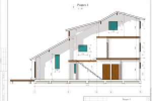 Разрез дом в Королеве SIP панели