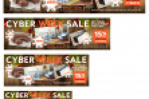 Web home page 6 picturefill banners CYBER WEEK SALE