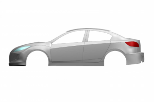 Поверхностное моделирование Mazda 3