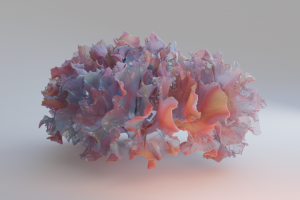 Визуализация абстрактного предмета интерьера