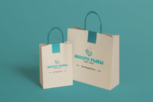 логотип много рыбы