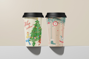 стаканы зима