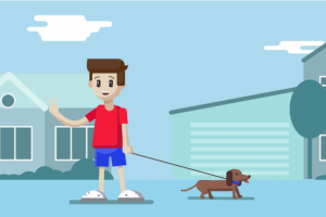 Мальчик с собакой