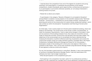 SPbGASU Student Is Among the Winners of the Competition (2021)