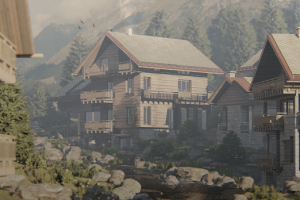 Визуализация для проекта шале в Китцбюле, Австрия