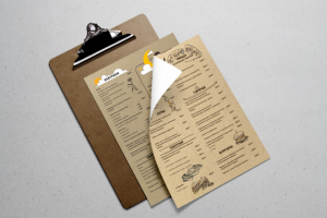 Дизайн меню для детского ресторана