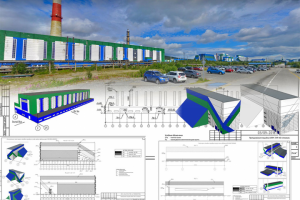 ТК на окраску стенового ограждения промышленных зданий.