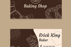 Визитка для кондитерской
