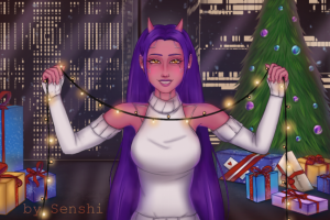 Новогодняя иллюстрация-обложка