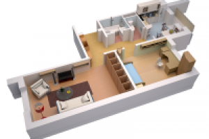 Планировка двухкомнатной квартиры