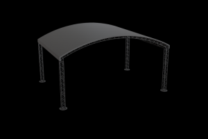 3D Визуализация шатра из фермовых конструкций