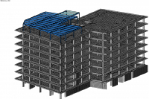 Создание модели существующего здания с проектируемой надстройкой