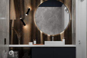 Дизайн проект квартиры 84 кв.м. Ванная комната