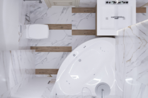 Дизайн проект ванной комнаты