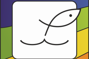 Логотип: Кот и Рыбка в 1 рисунке