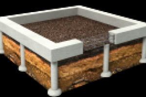 Разрез фундамента