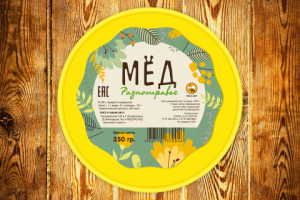 Наклейка на крышку мёда
