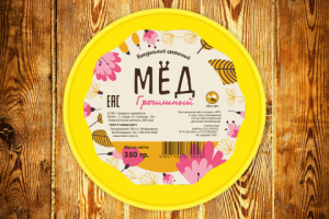 Наклейка на крышку для мёда