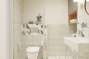 Санузел в квартире 43 м.кв.