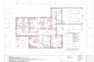 Проект частного дома. План розеток.