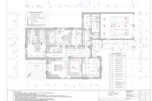Проект частного дома. План групп включения.