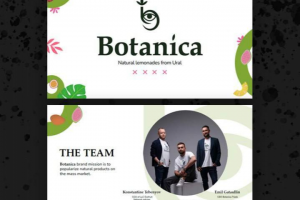 Презентация для бренда натуральных напитков