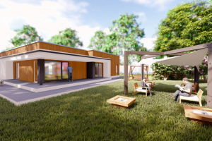 Проект индивидуального жилого дома в современном стиле