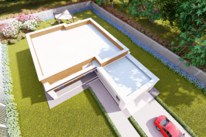 Проект индивидуального жилого дома в современном стиле