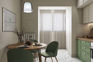 дизайн кухни-гостиной