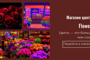 Макет сайта цветочного магазина