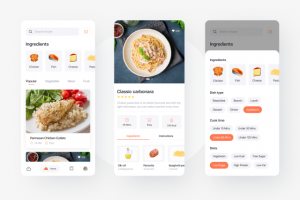 Дизайн приложения с рецептами