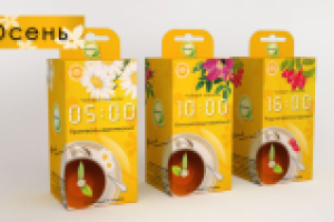 Упаковка чая, серия Осень