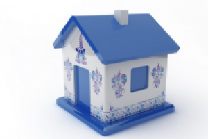 домик гжель