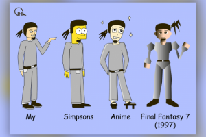 Персонаж в разных стилях