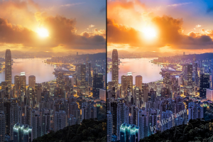 Цветокоррекция, осветление, улучшение четкости и контрастности ф