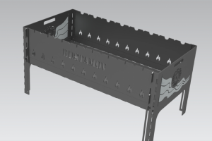 Именной мангал складной