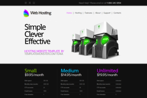 Лэндинг сайт - Хостинг серверов