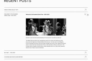 Reverence — концепт интернет-магазина товаров для балета и танца