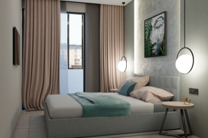 Проект визуализация спальни