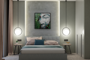 Проект визуализация спальни