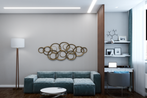 Проект визуализация гостиной