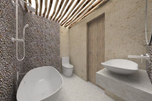 Ванная комната в загородном доме