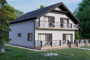 Визуализация Каркасного дома