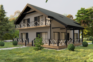 Визуализация Каркасного дома